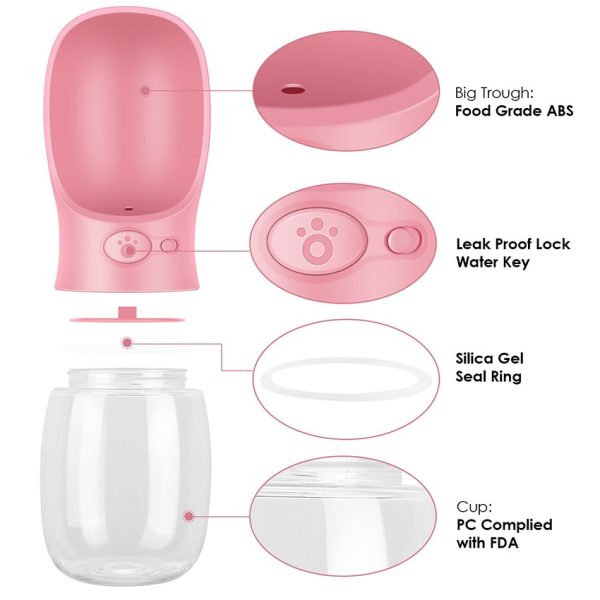 Distributeur d'eau Portable pour chiens